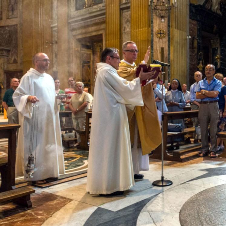 Solemn celebration in a Jesuit church