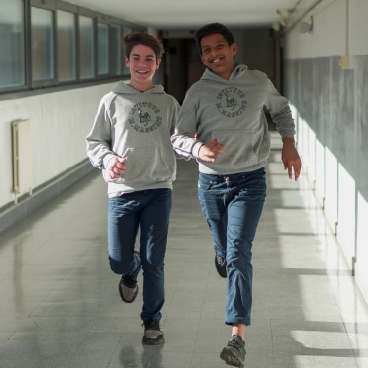 Two students in a Jesuit school