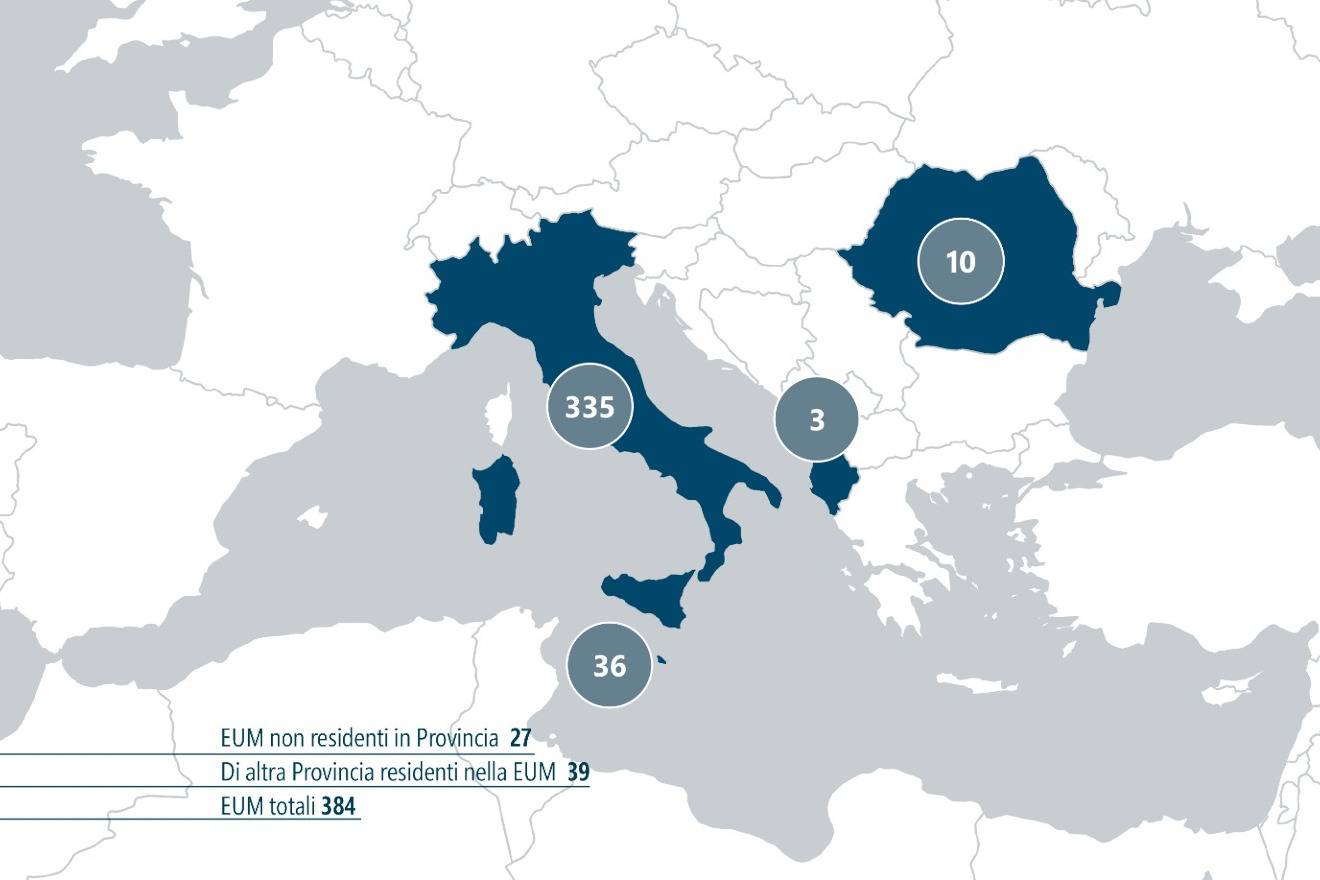 Mappa della Provincia EUM